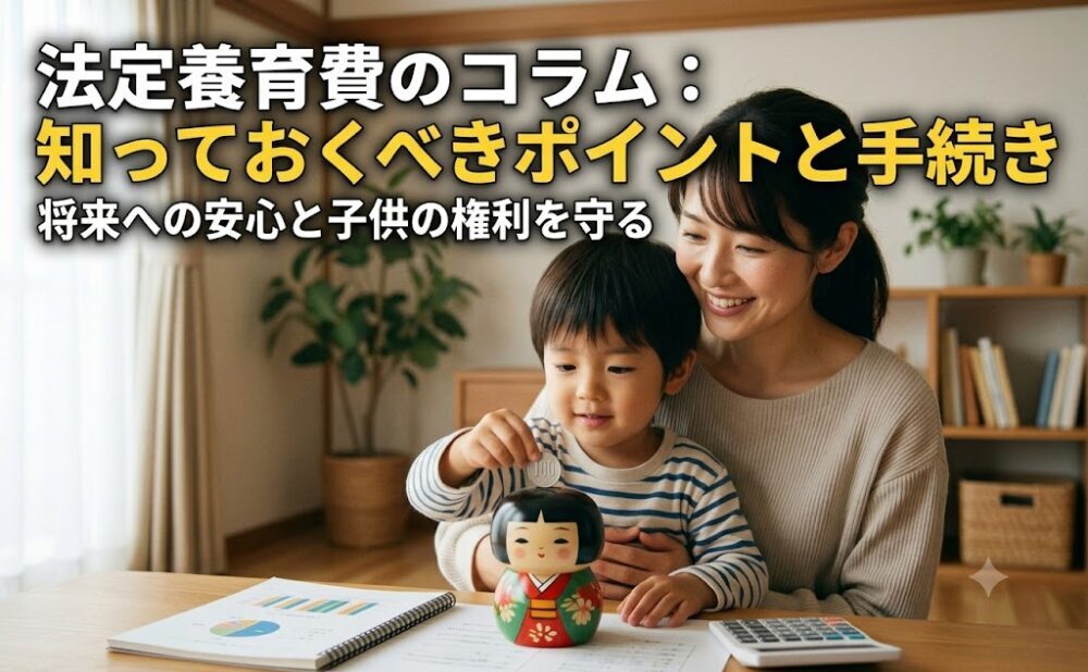 離婚後の子どもの養育費「法定養育費」について